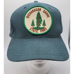 Vintage Cameo Richardson Grove State Park Patch Snapback Green